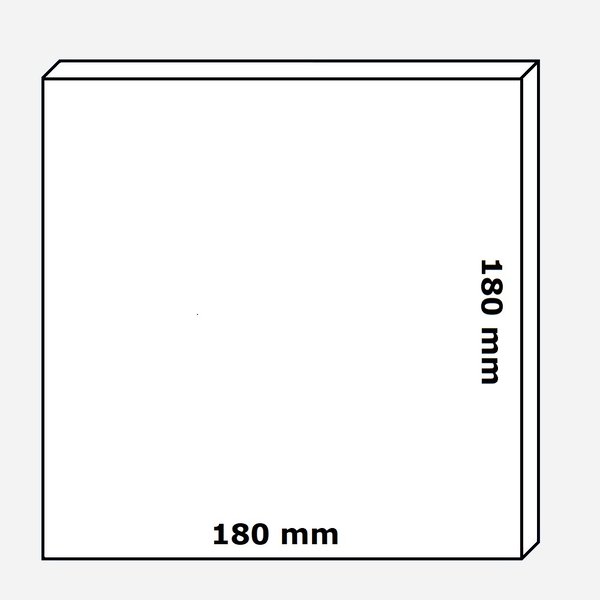 100 Ersatzfilter für Lunos Lüfter Saphir - 180x180 mm - ISO Coarse 45%/G2